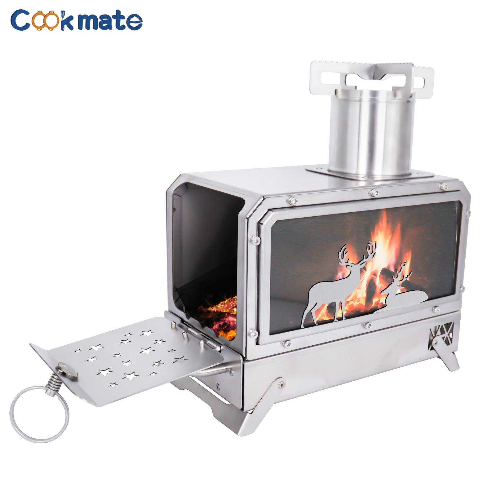Stainless steel folding firewo - Cooking Outdoor Camping reseña y precio