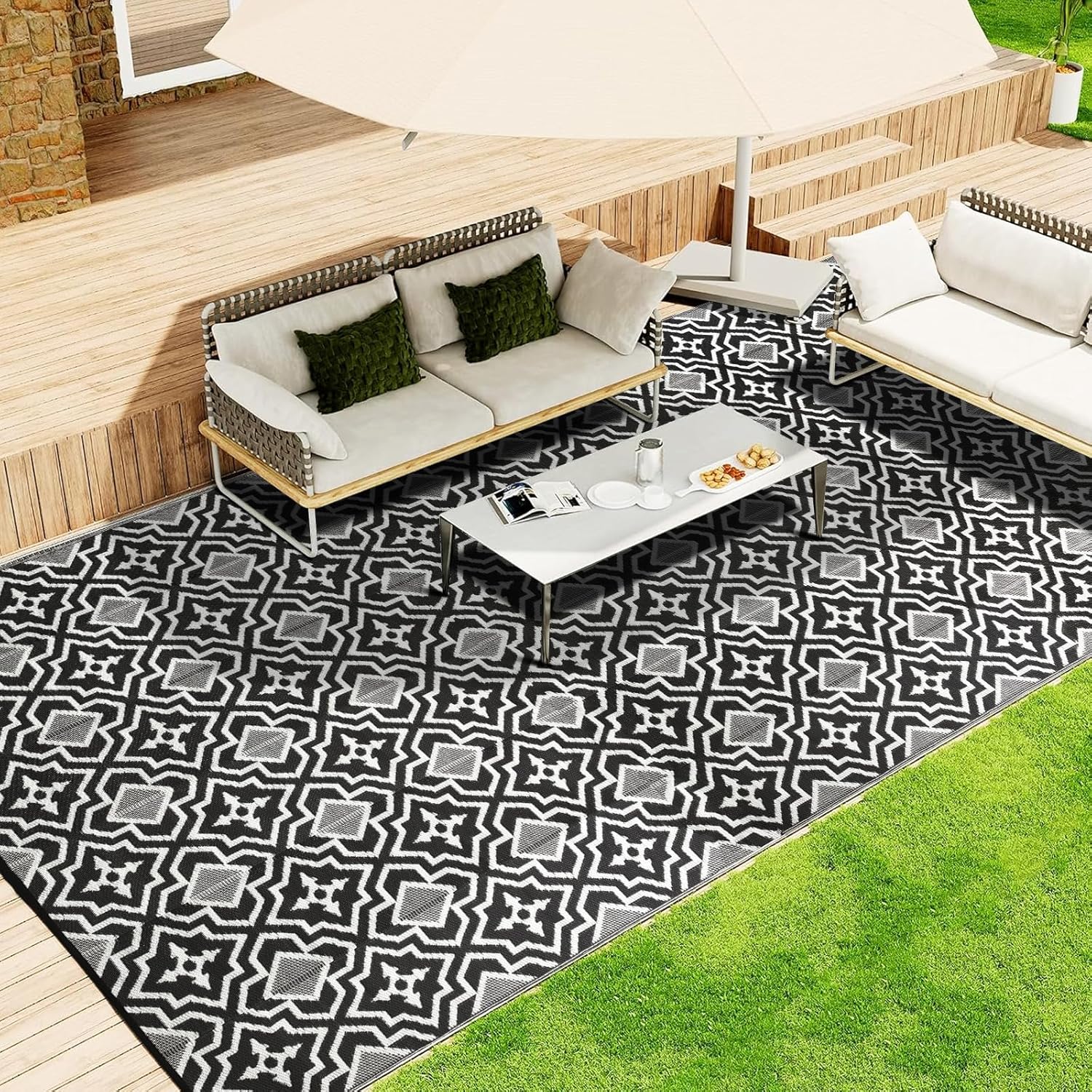 Polypropylene Outdoor Rugs 9x1 - Outdoor Camping Rugs 9X18 reseña y precio