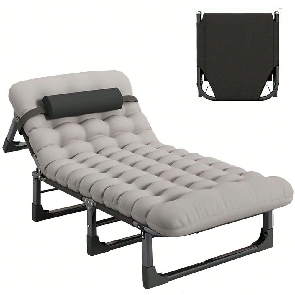 Cot, 4 Positions Adjustable Re - Outdoor Camping Folding Chairs reseña y precio