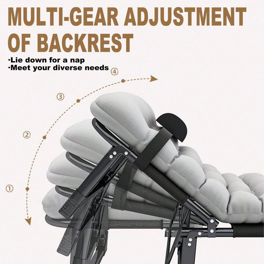 Cot, 4 Positions Adjustable Re - Outdoor Camping Folding Chairs reseña y precio