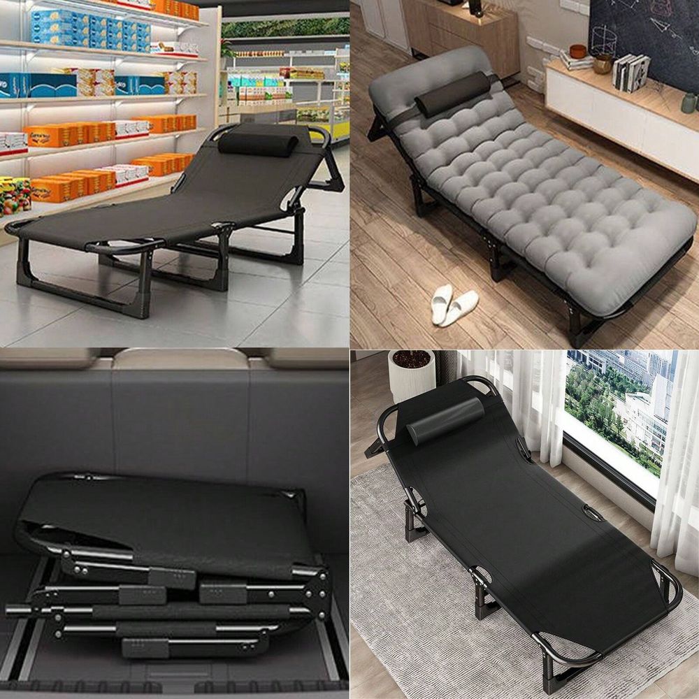 Cot, 4 Positions Adjustable Re - Outdoor Camping Folding Chairs reseña y precio
