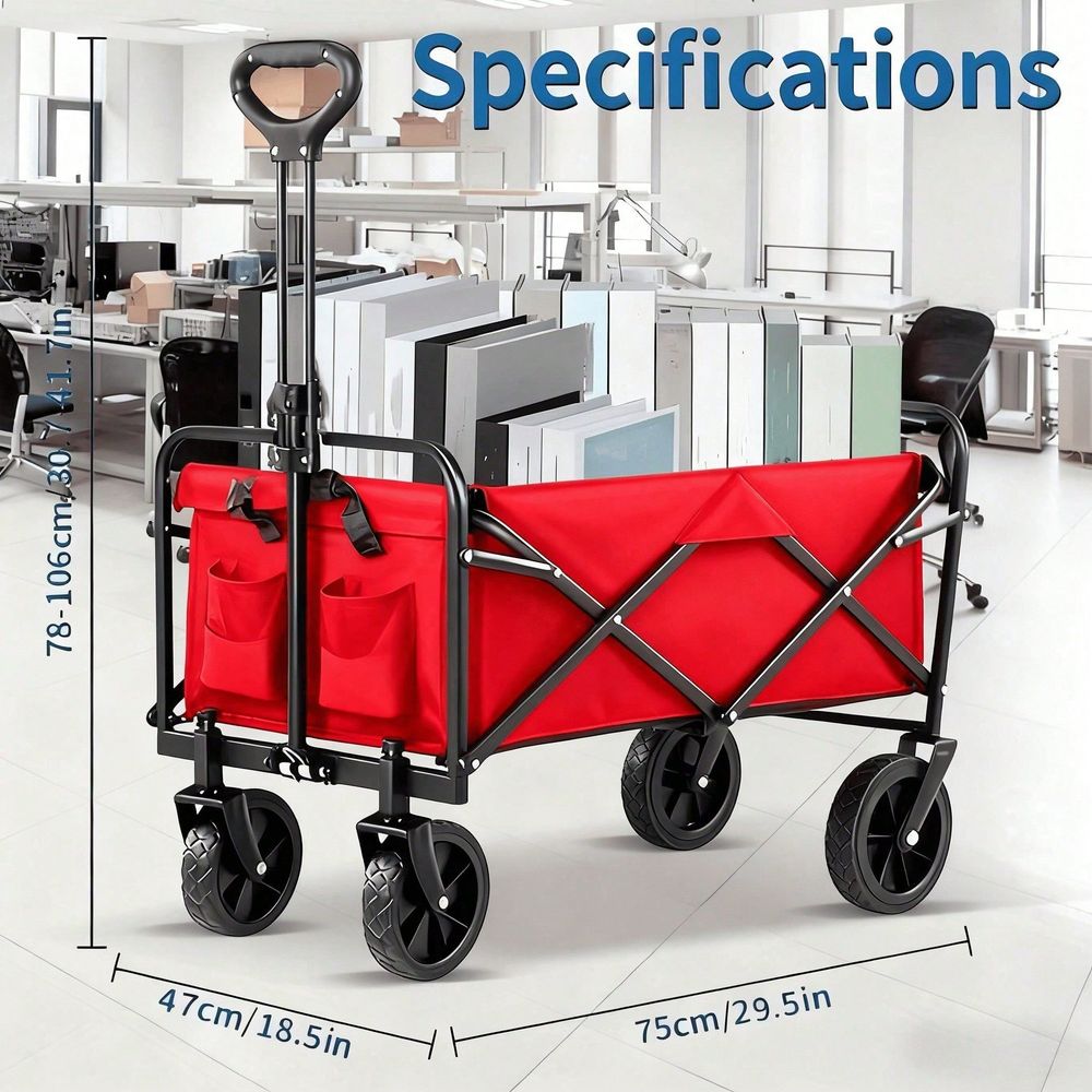 Wagon Cart Foldable, 29.5 L Fo - Outdoor Camping Wagon reseña y precio