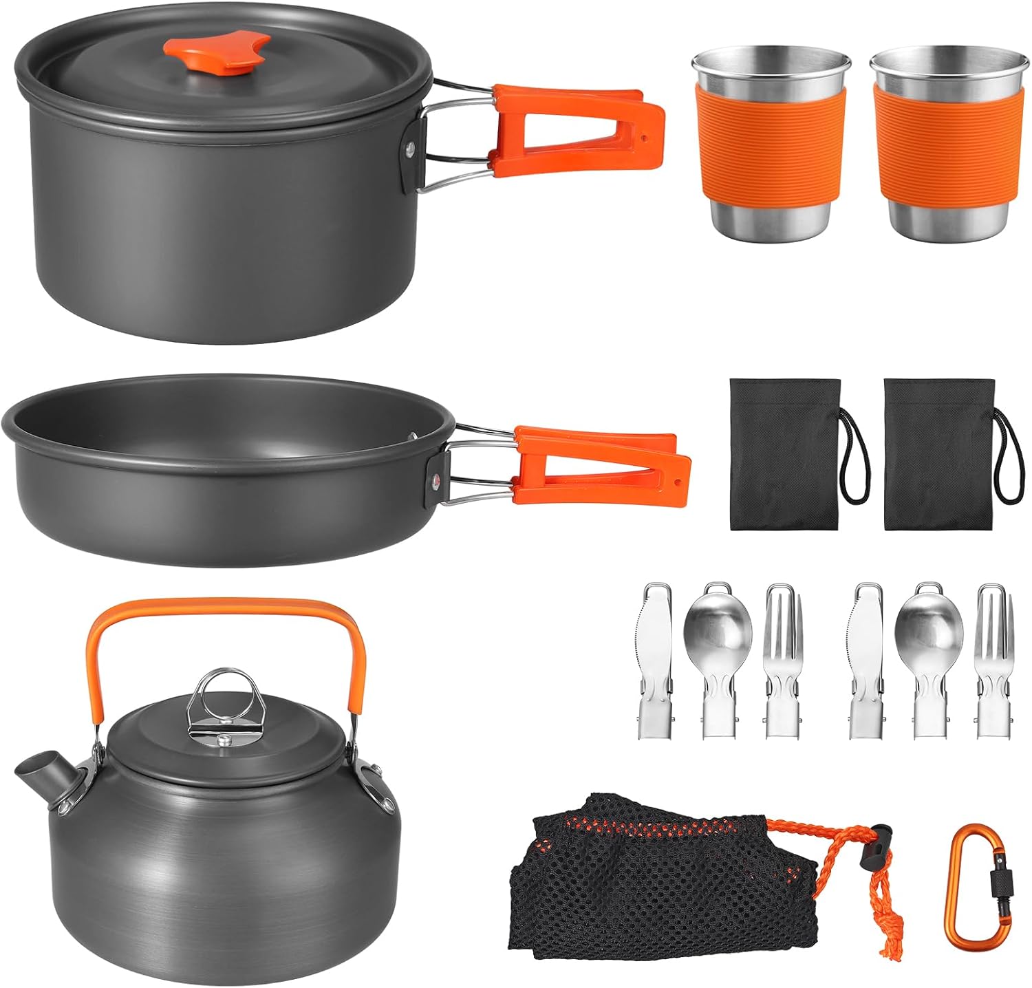 Non-Stick Camping Cookware Set - Outdoor Camping Kettle reseña y precio