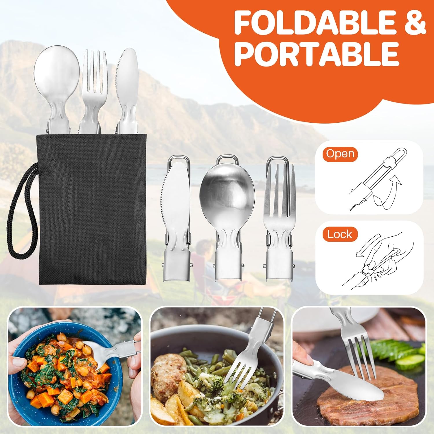 Non-Stick Camping Cookware Set - Outdoor Camping Kettle reseña y precio