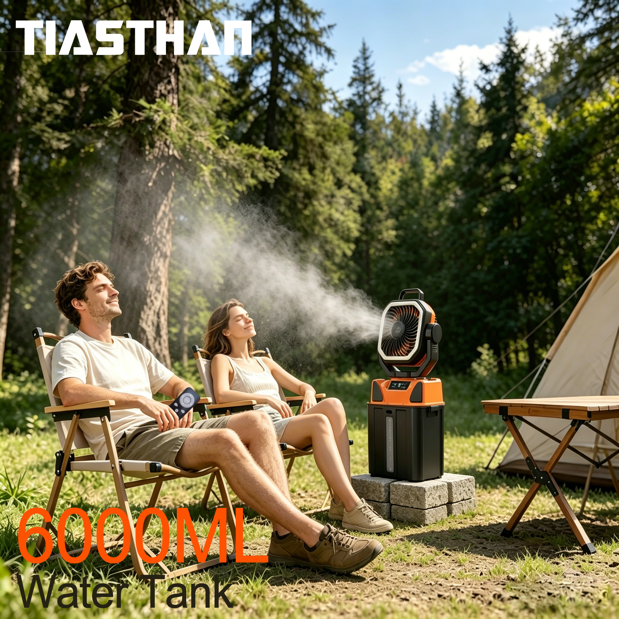 30000mAh Spray Camping Fan wit - Outdoor Camping Water Tank reseña y precio
