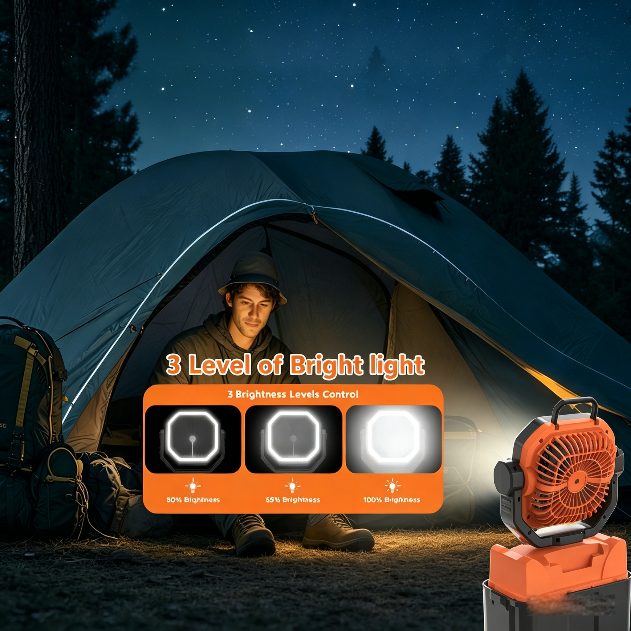 30000mAh Spray Camping Fan wit - Outdoor Camping Water Tank reseña y precio