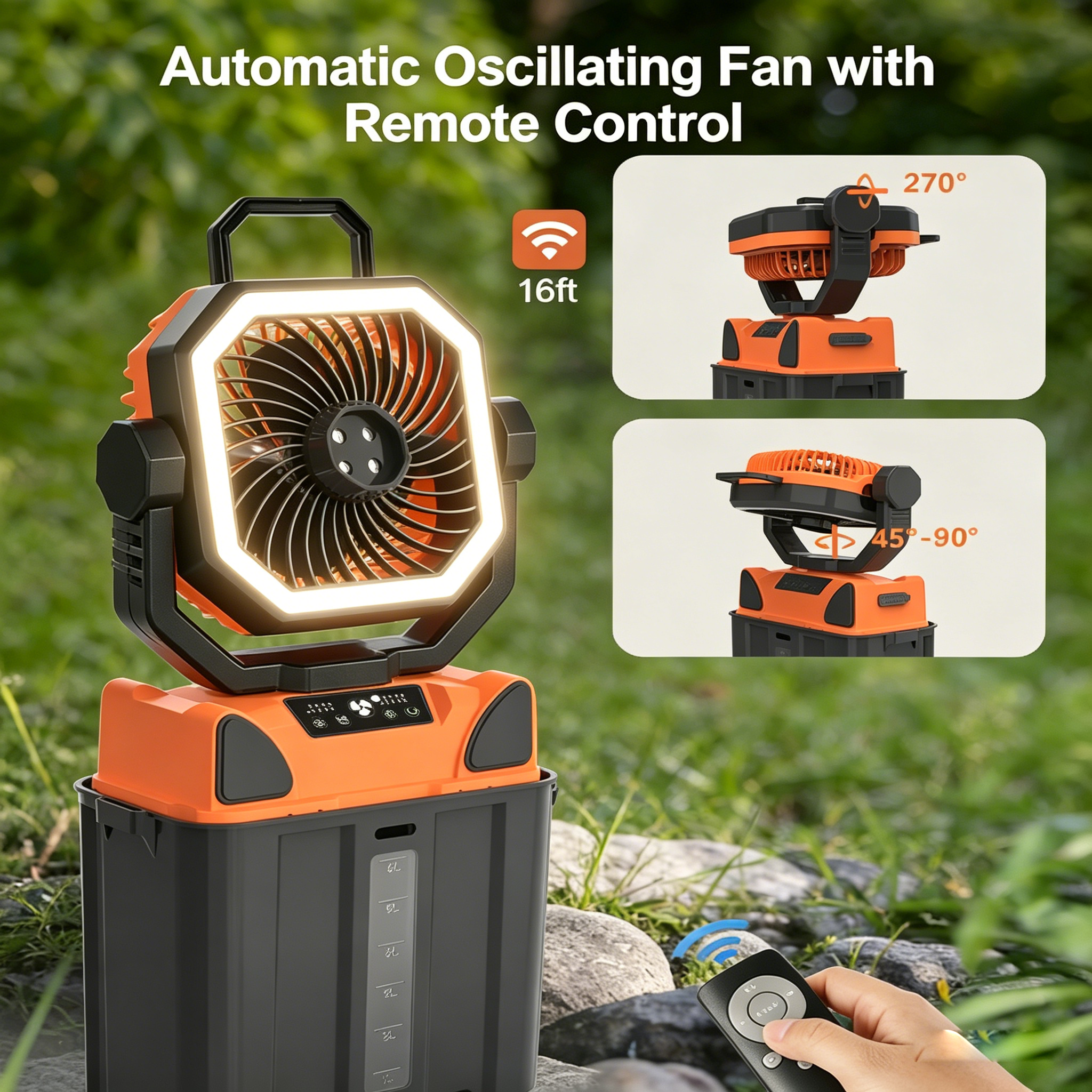 30000mAh Spray Camping Fan wit - Outdoor Camping Water Tank reseña y precio