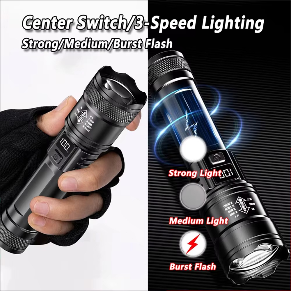 100000LM Ultra-bright Flashlig - Outdoor Camping Lampe reseña y precio