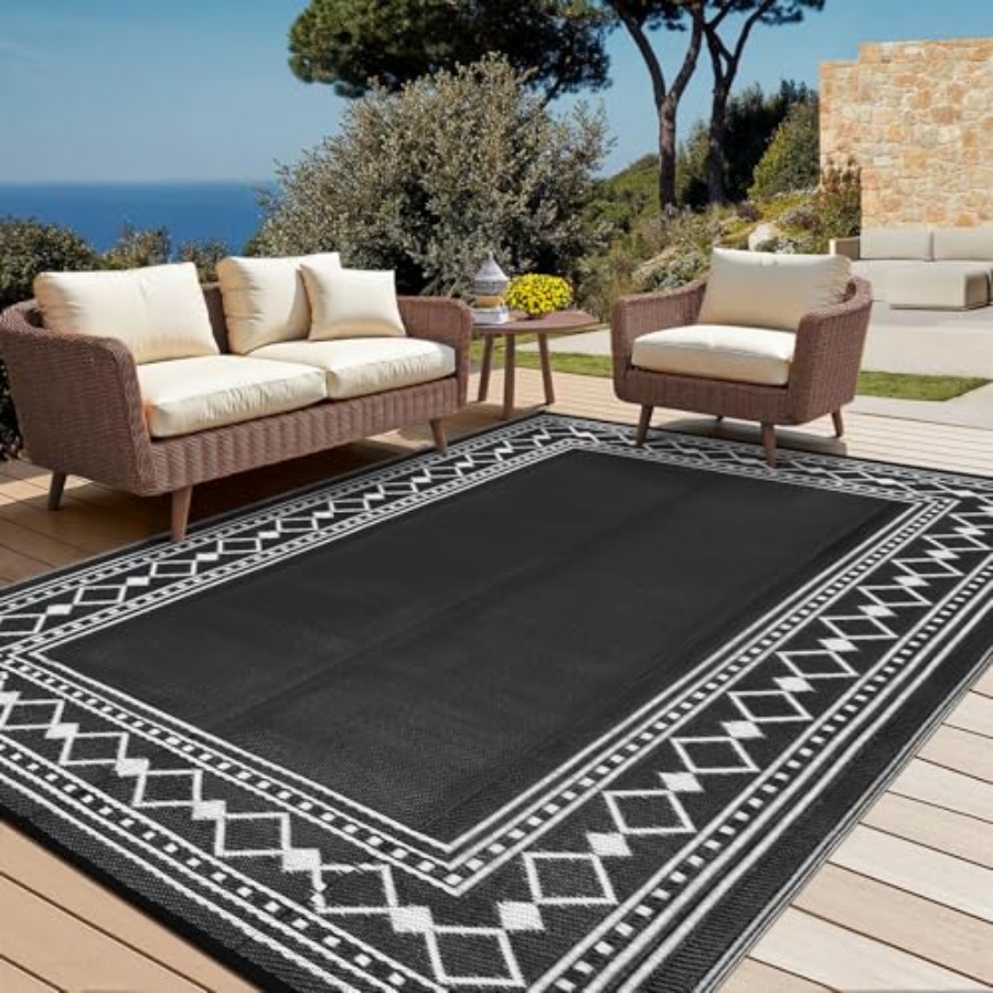 Outdoor geometric rug 9x18 for - Outdoor Camping Rugs 9X18 reseña y precio