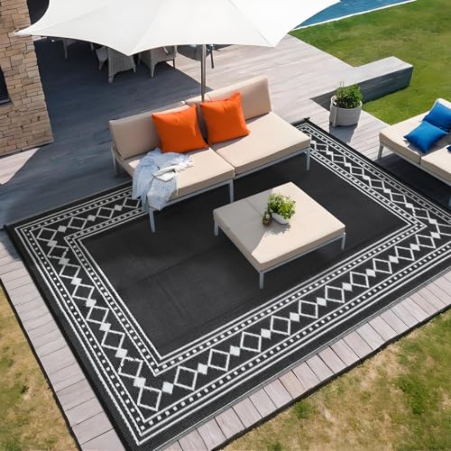 Outdoor geometric rug 9x18 for - Outdoor Camping Rugs 9X18 reseña y precio