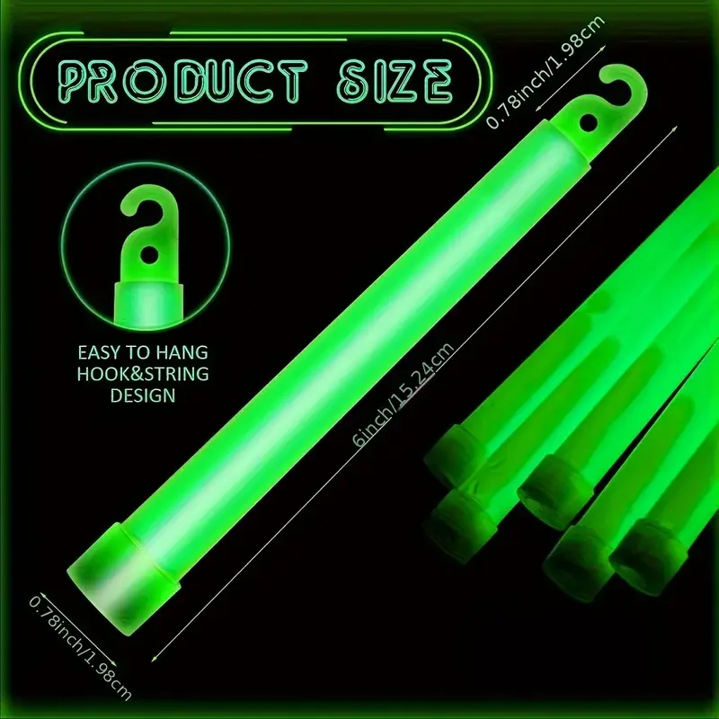 6-Inch Mini Glow Sticks with H - Glow Sticks Survival reseña y precio