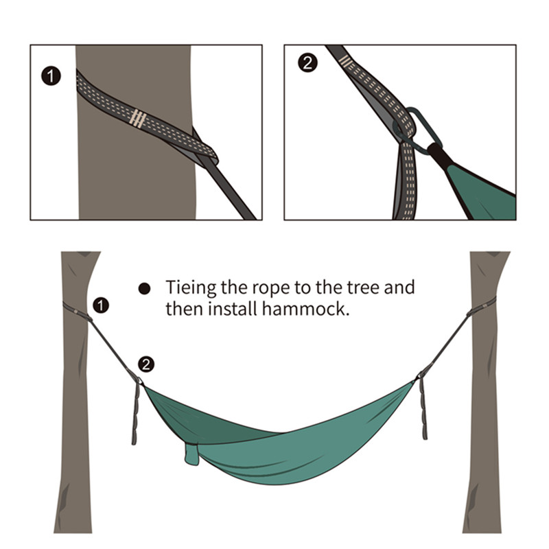 2pcs Hammock Straps High Load  - Camping Hammock reseña y precio