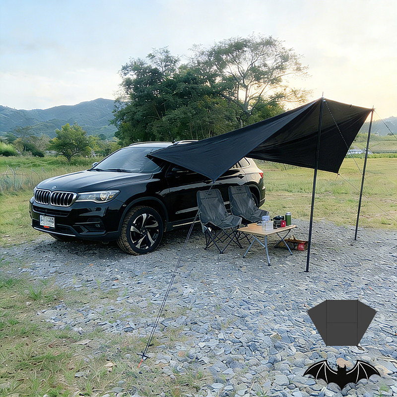 Bat Shape Car Side Awning Blac - Outdoor Camping Car Tail Tent reseña y precio