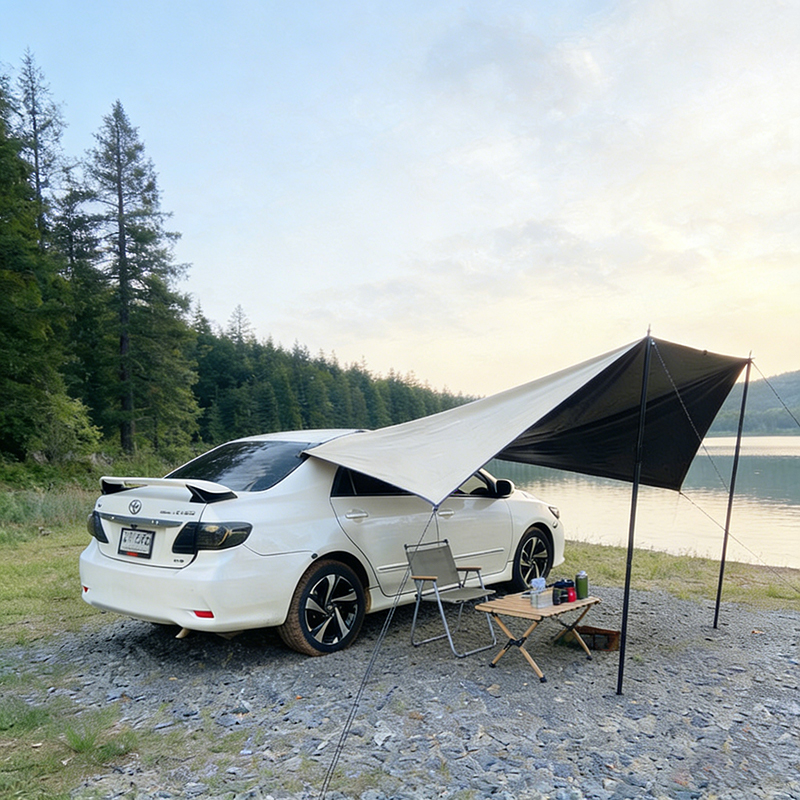Bat Shape Car Side Awning Blac - Outdoor Camping Car Tail Tent reseña y precio