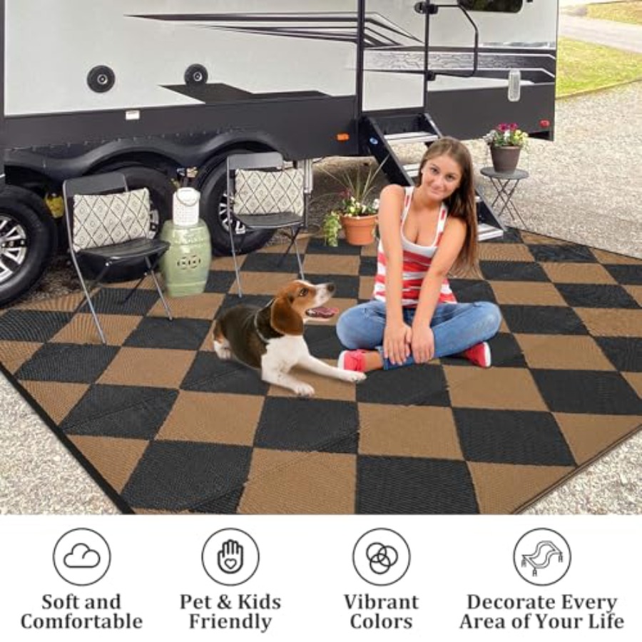 Large Outdoor Rug 9x18 for Pat - Outdoor Camping Rugs 9X18 reseña y precio