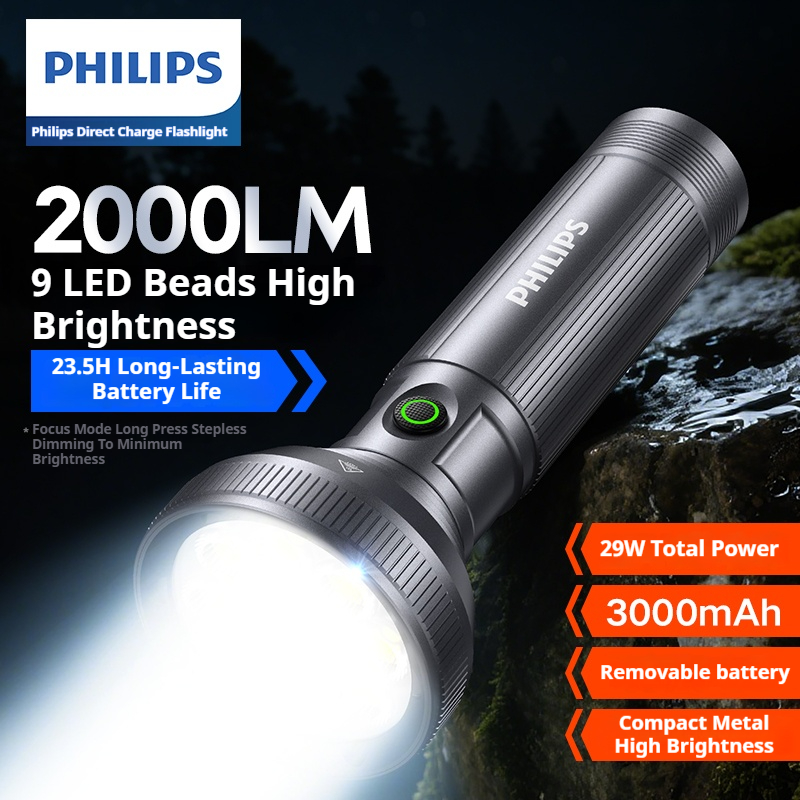 PHILIPS 2025 New 9 Lamp Beads  - Outdoor Camping Lampe reseña y precio