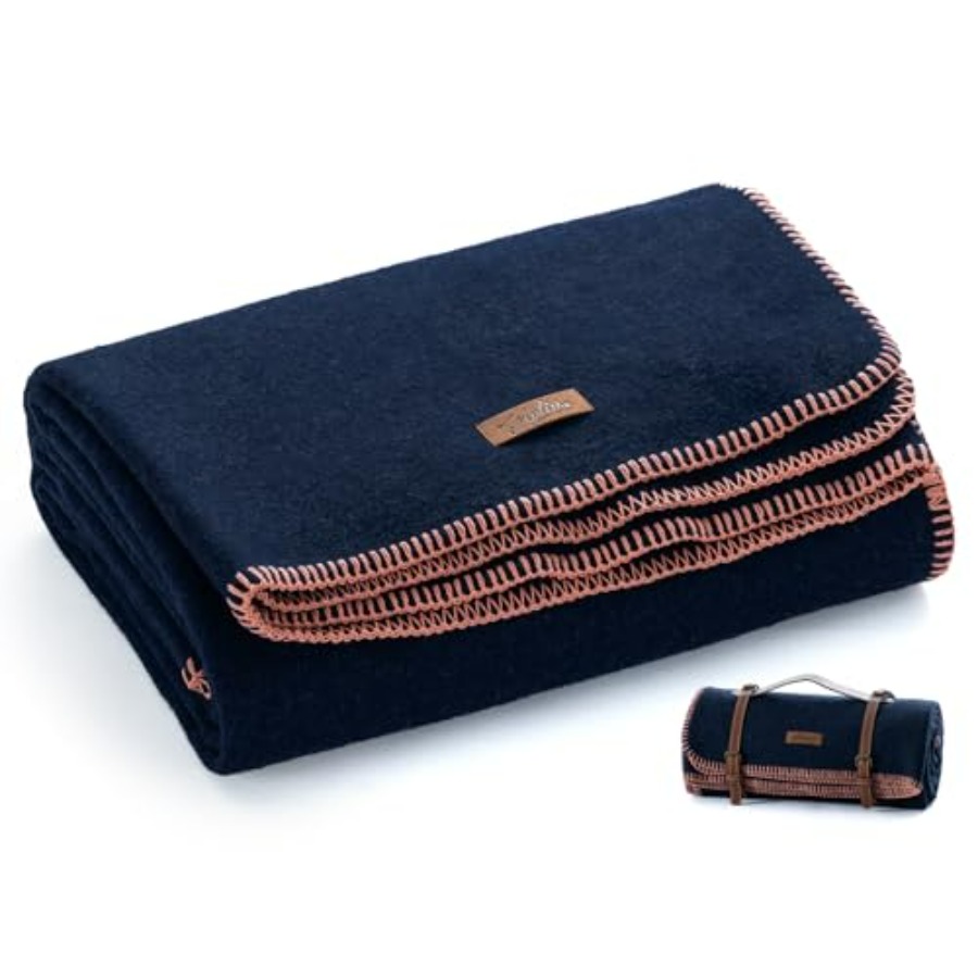 Military wool blanket, 100 woo - Outdoor Camping Blanket reseña y precio