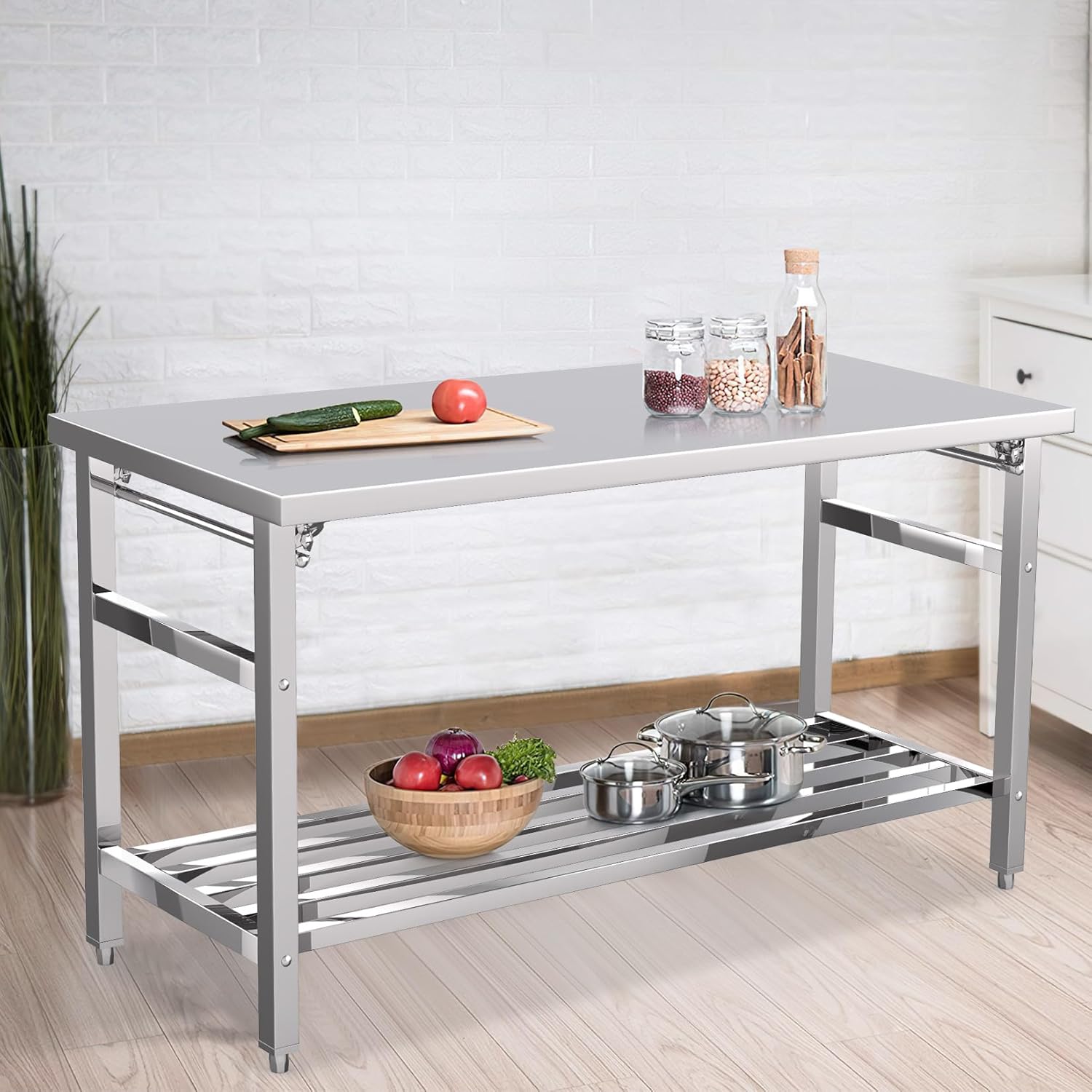 Commercial Stainless Steel Wor - Outdoor Camping Kitchen Table reseña y precio