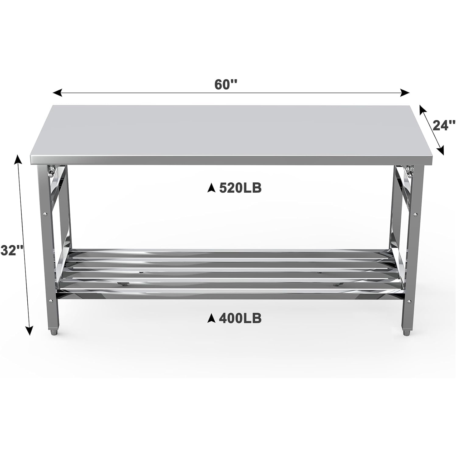 Commercial Stainless Steel Wor - Outdoor Camping Kitchen Table reseña y precio