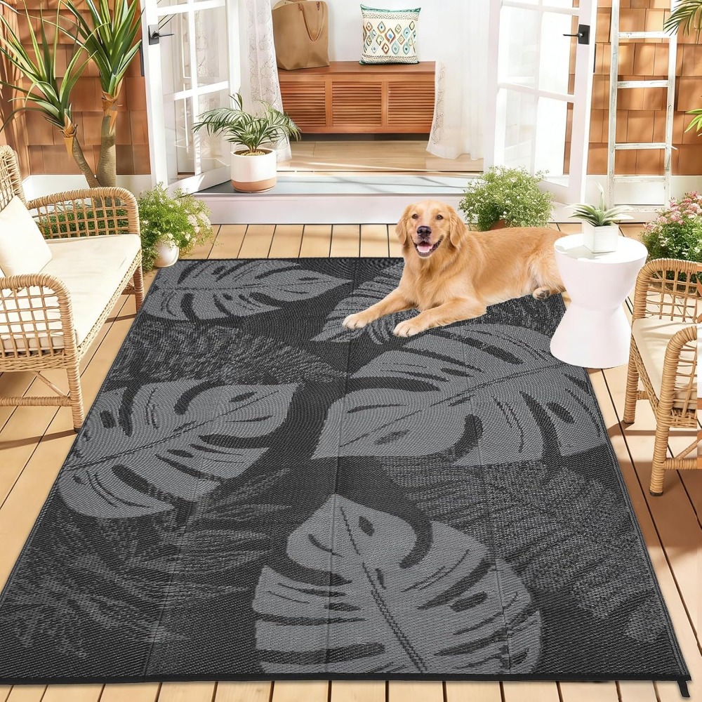 Waterproof Plastic Straw Outdo - Outdoor Camping Rugs 9X18 reseña y precio
