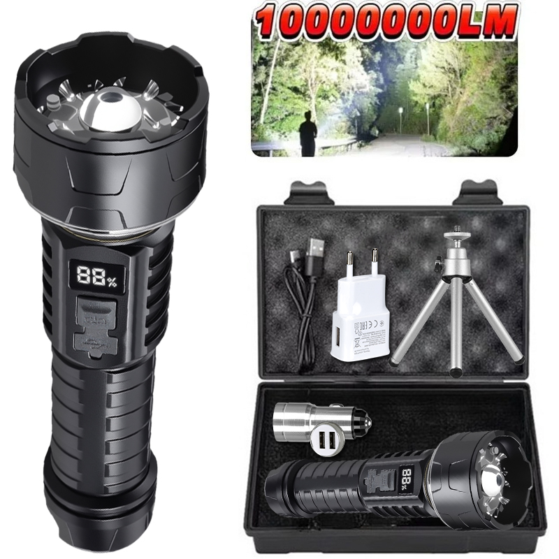 COB LED Flashlight Rechargeabl - Outdoor Camping Lampe reseña y precio