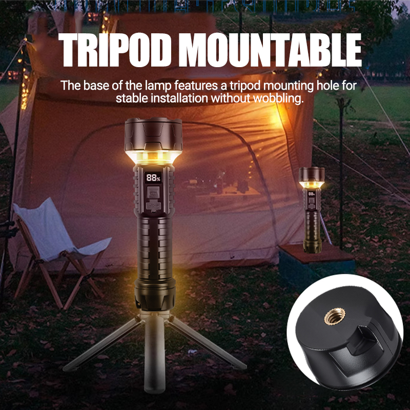 COB LED Flashlight Rechargeabl - Outdoor Camping Lampe reseña y precio