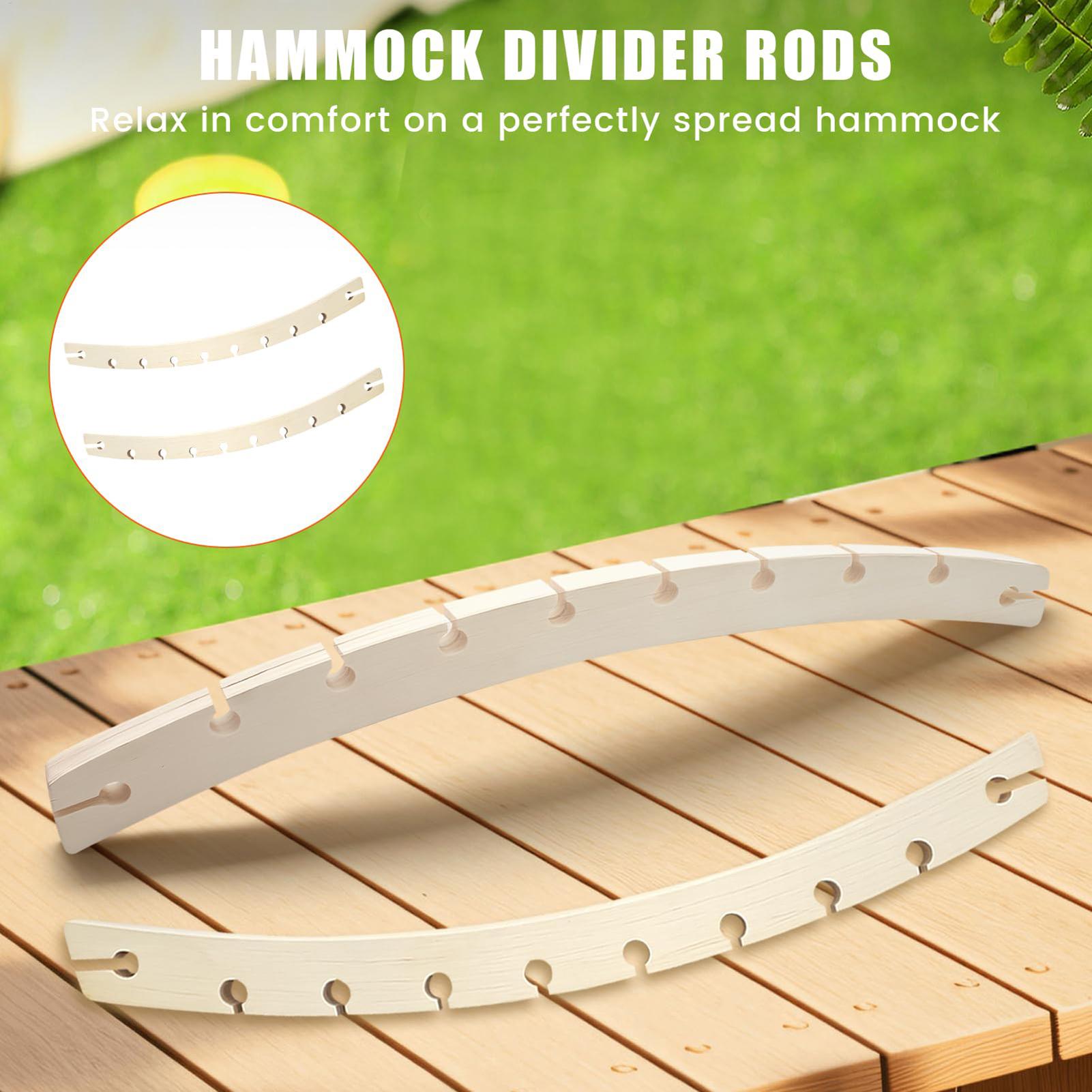 2 Pieces 10-Hole Wooden Hammoc - Camping Hammock reseña y precio