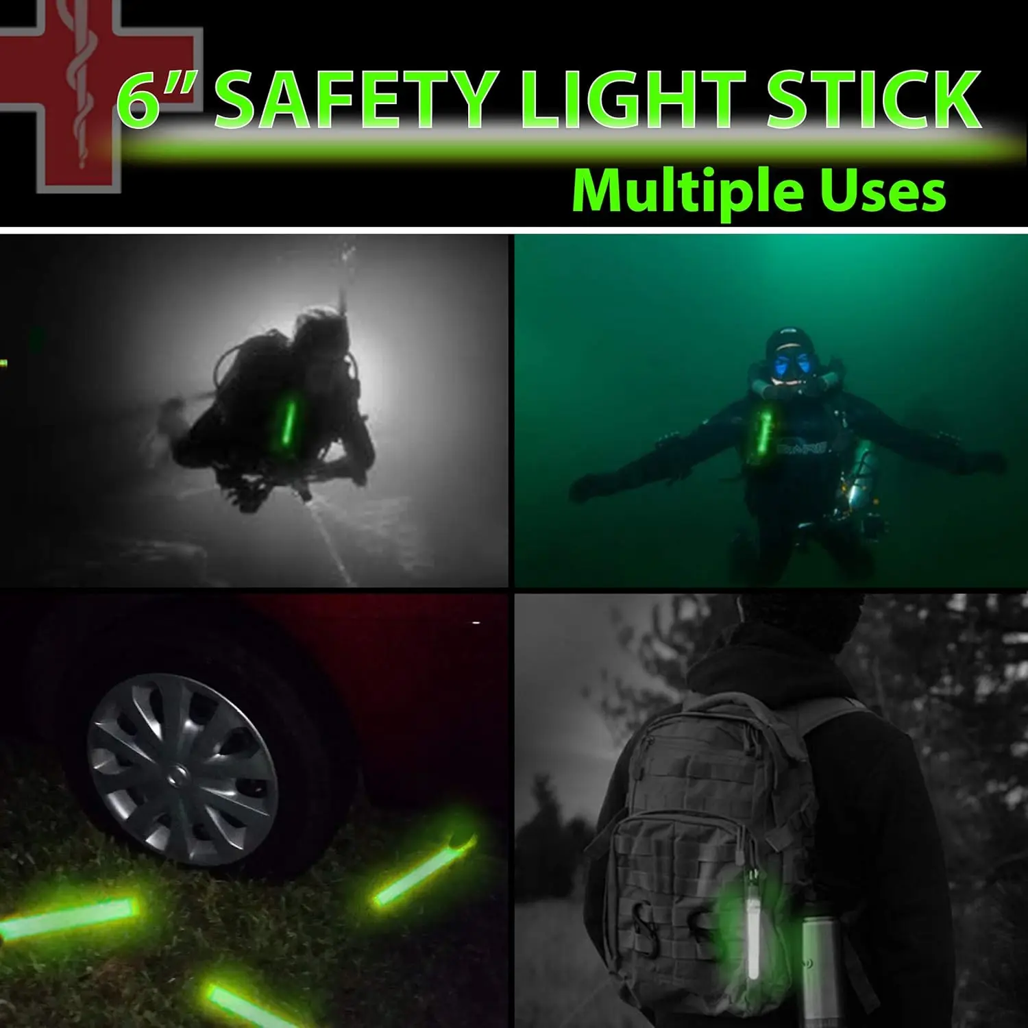 2026-Glow Sticks Bulk Green Em - Glow Sticks Survival reseña y precio
