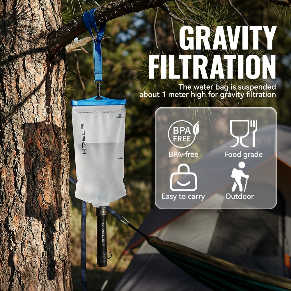 WRELS Outdoor Water Purifier P - Portable Water Filter reseña y precio