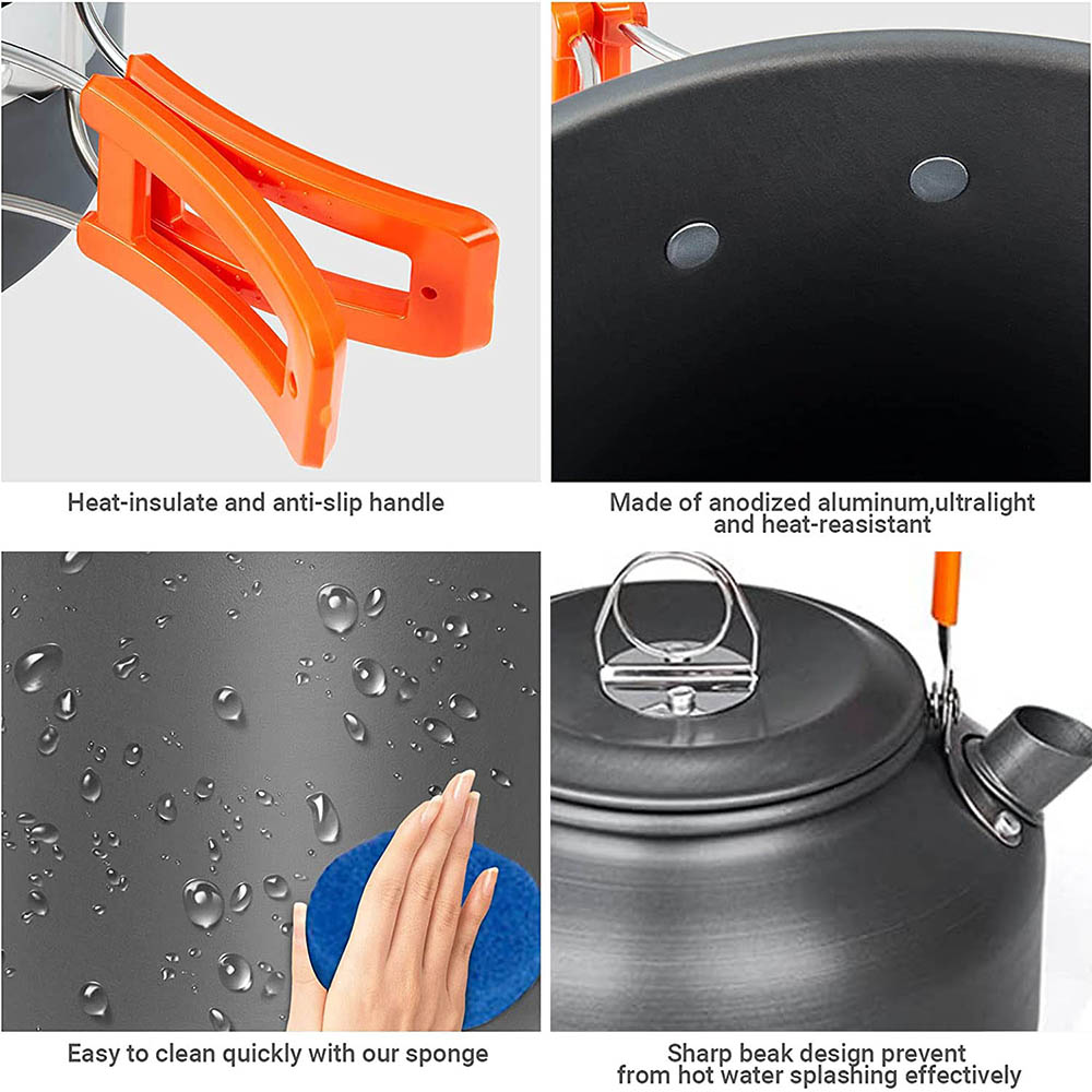 1pcs/1set Camping Cookware Kit - Outdoor Camping Kitchen Table reseña y precio