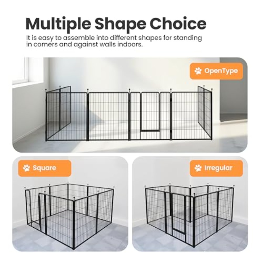 Dog Playpen 32 Inch 8 Panels D - Outdoor Camping Dog Fence reseña y precio