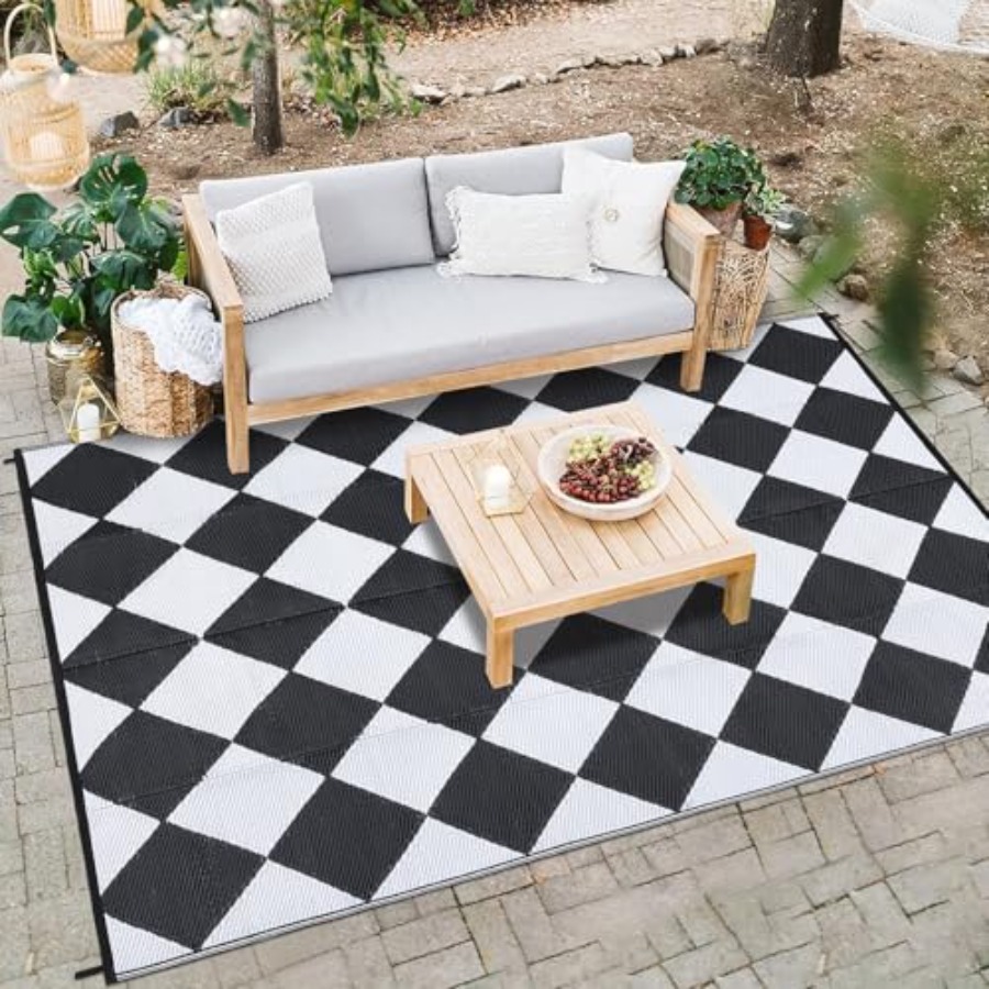 Outdoor Plastic Straw Rug 9x18 - Outdoor Camping Rugs 9X18 reseña y precio