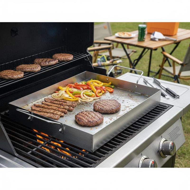 Free Shipping-Rectangular Flat - Cooking Outdoor Camping reseña y precio