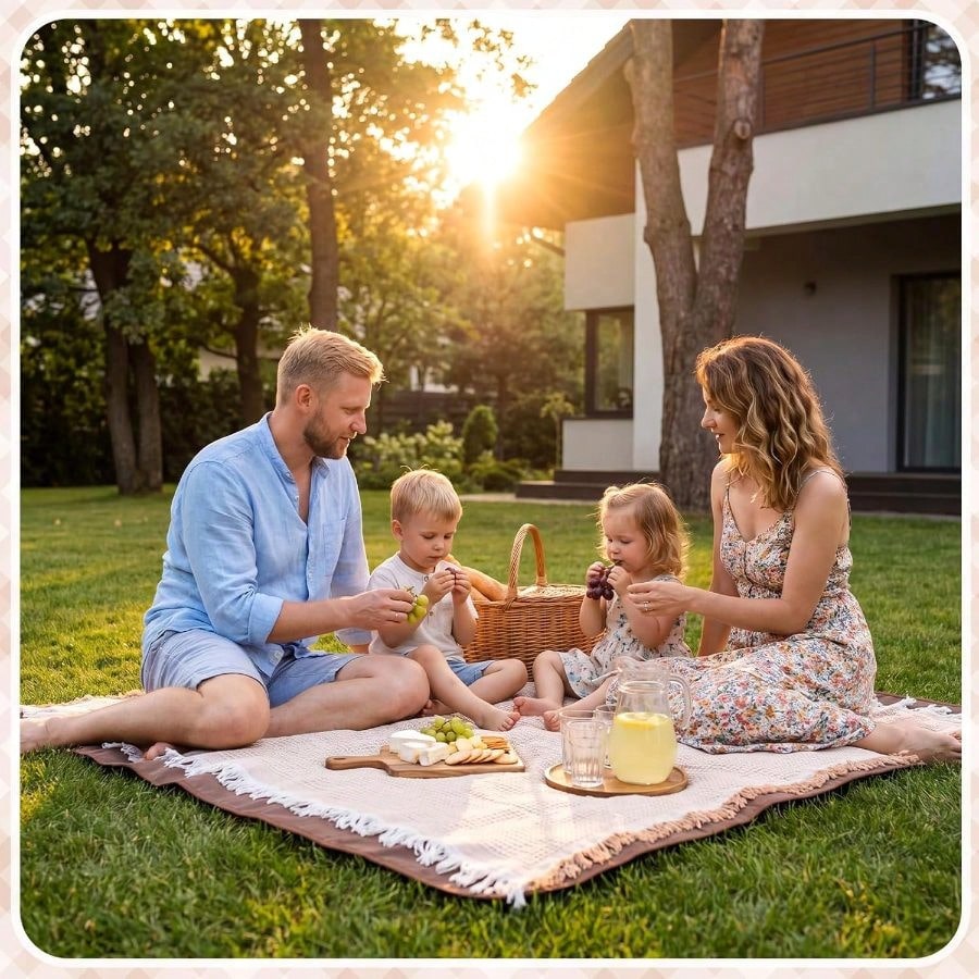 2 In 1 Waterproof Picnic Blank - Outdoor Camping Blanket reseña y precio
