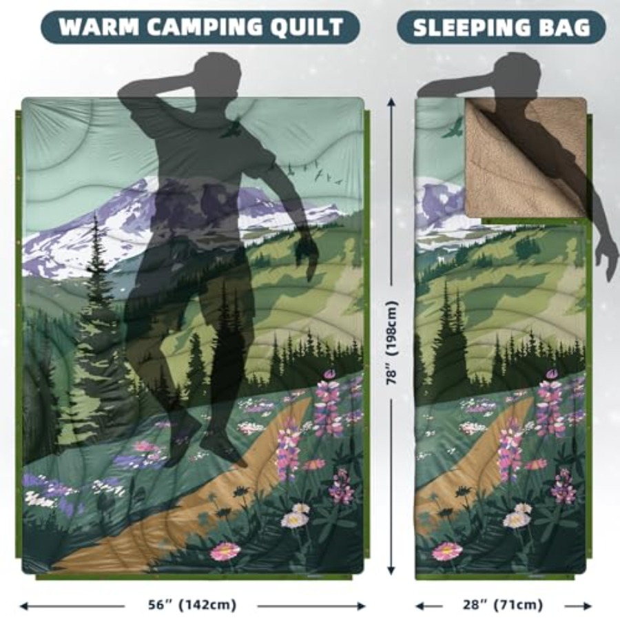 Outdoor Campg Blanket with She - Outdoor Camping Quilt reseña y precio