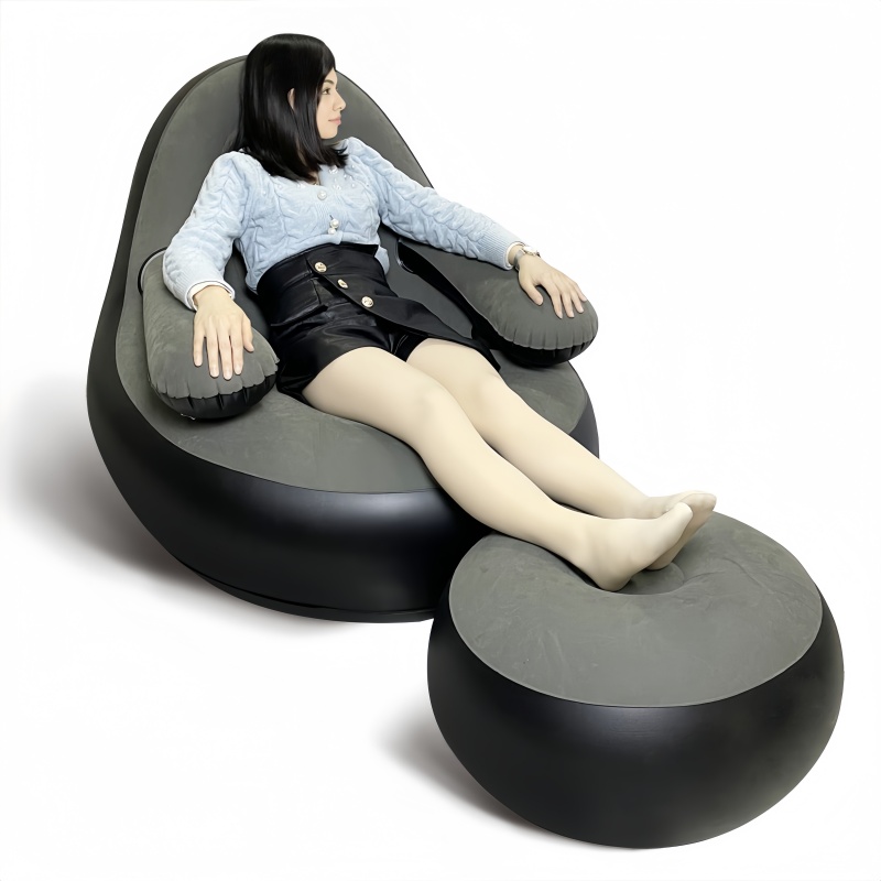 PVC Inflatable Sofa with Armre - Outdoor Camping Folding Chairs reseña y precio