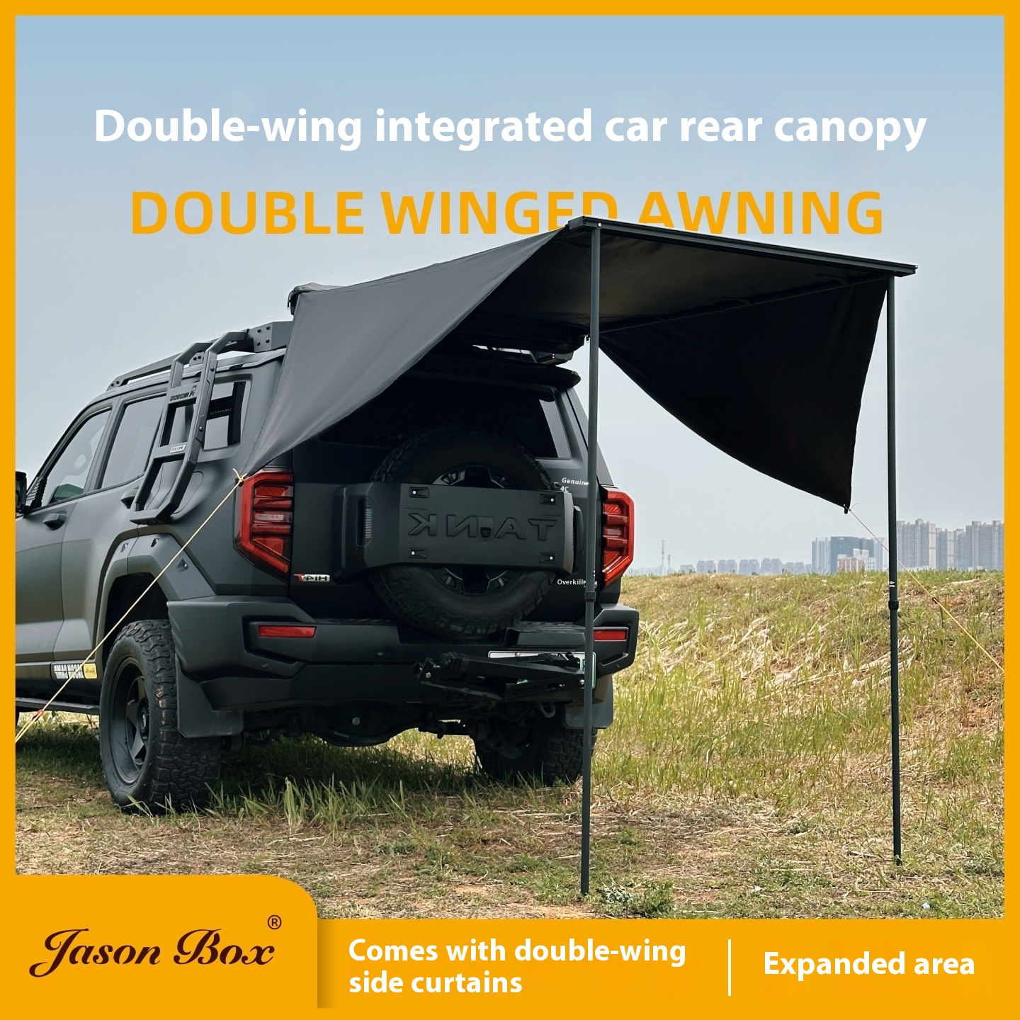 Aluminum Alloy Black Double-wi - Outdoor Camping Car Tail Tent reseña y precio