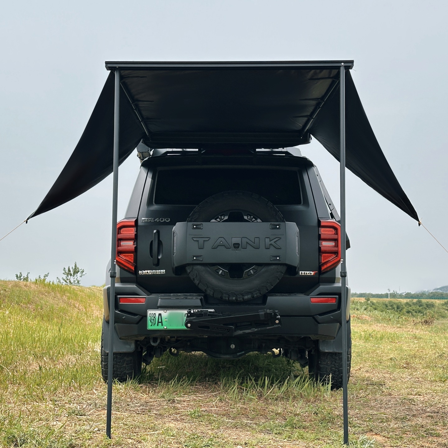 Aluminum Alloy Black Double-wi - Outdoor Camping Car Tail Tent reseña y precio
