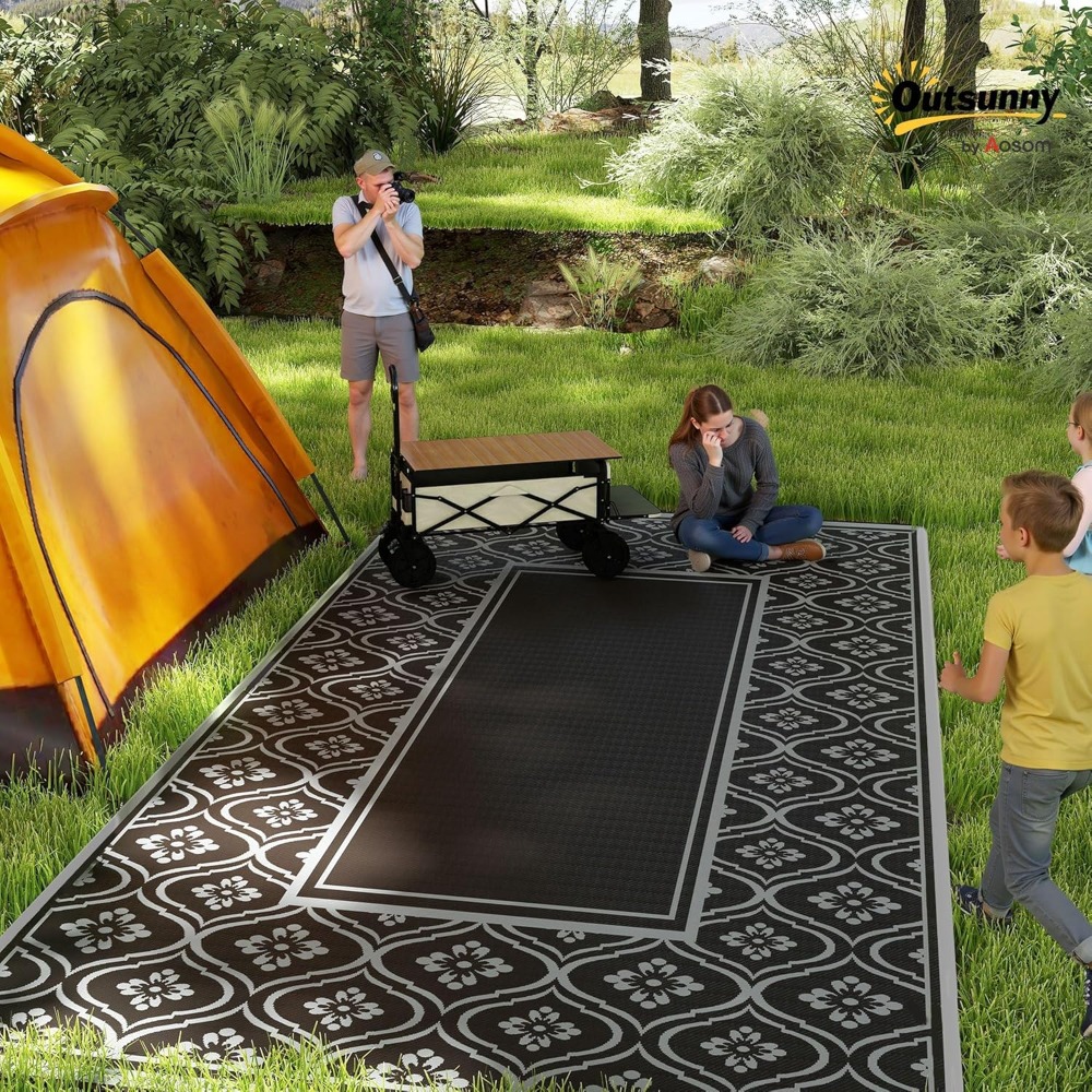 9x18 ft Waterproof Outdoor Rug - Outdoor Camping Rugs 9X18 reseña y precio