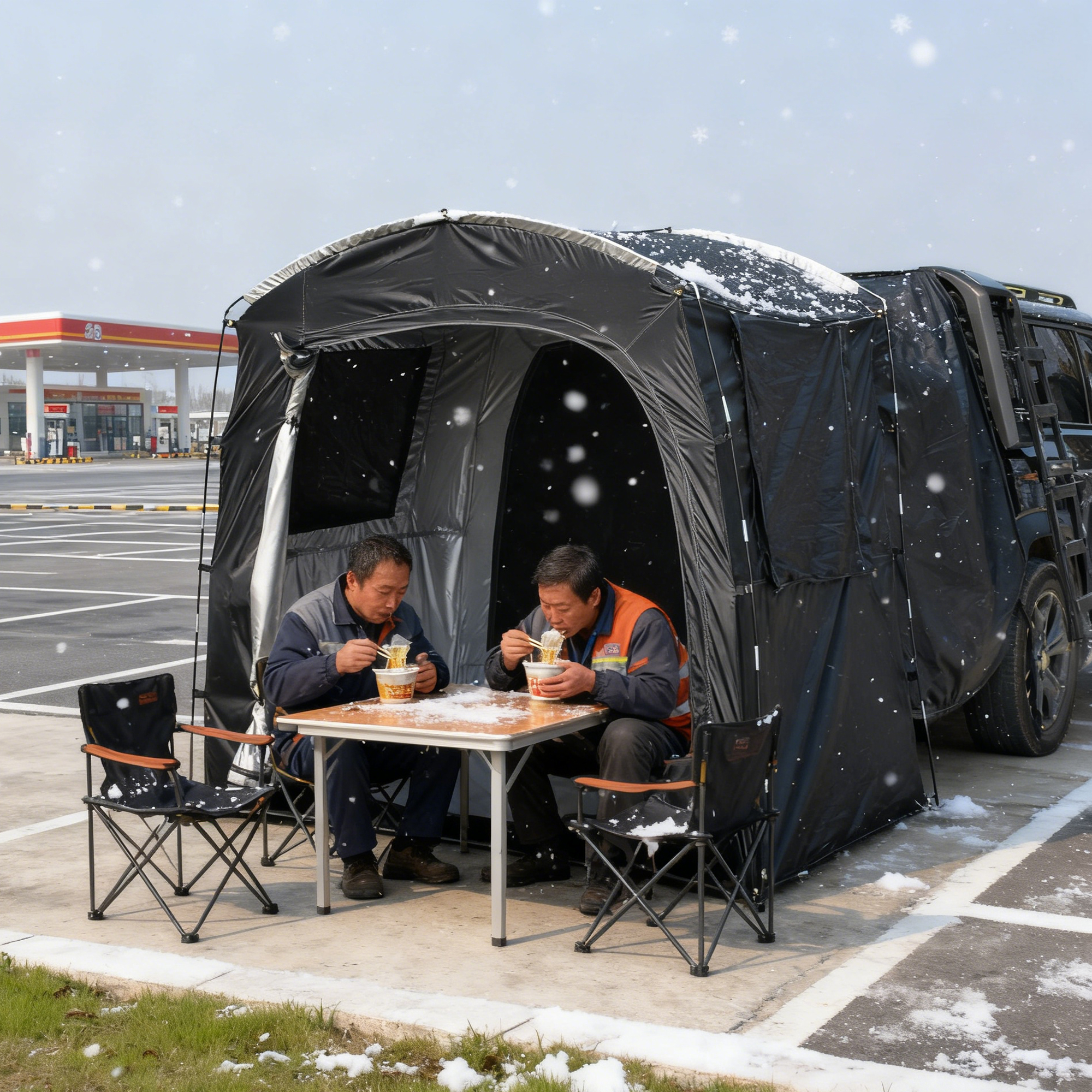 2-Person SUV Rear Tent Annex w - Outdoor Camping Car Tail Tent reseña y precio