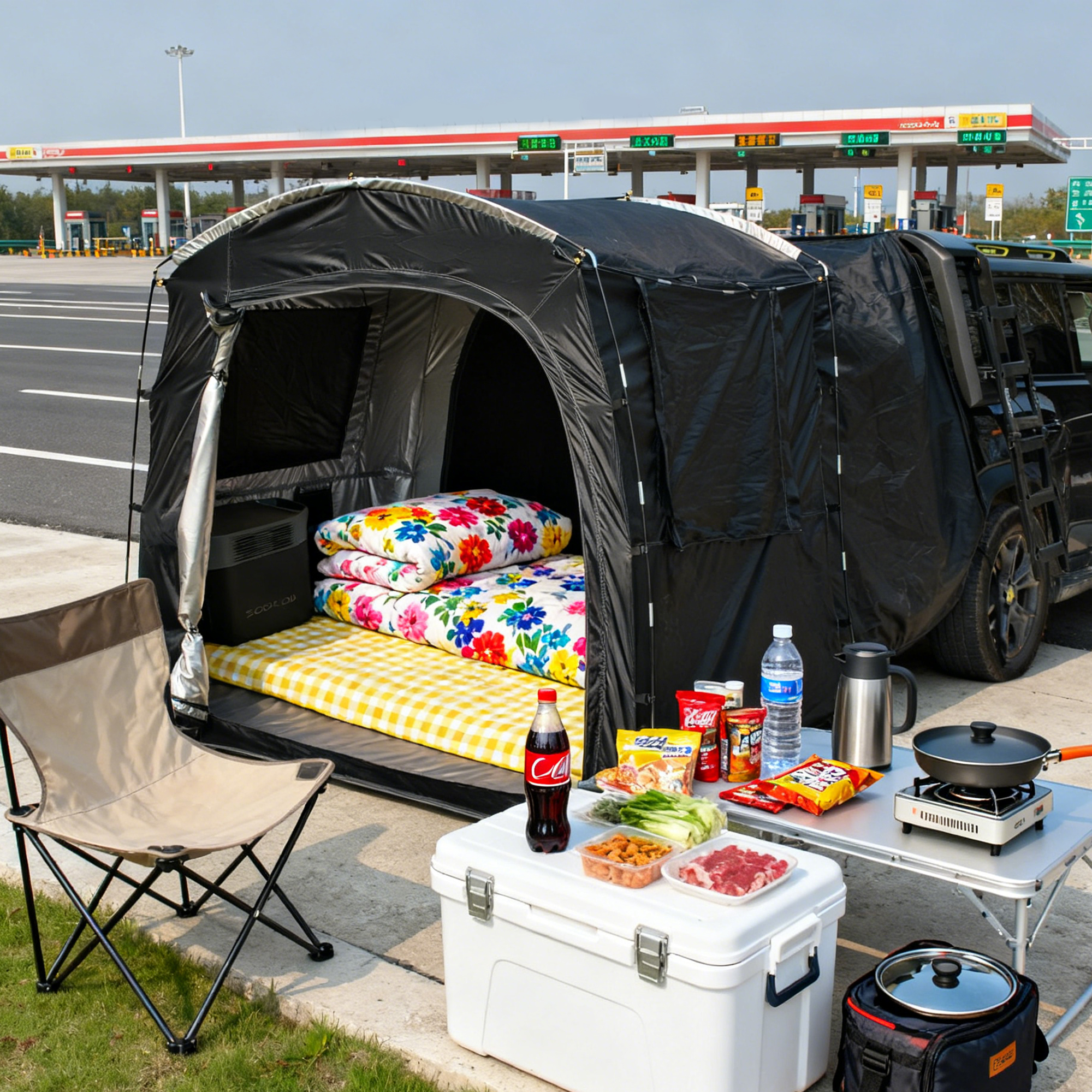 2-Person SUV Rear Tent Annex w - Outdoor Camping Car Tail Tent reseña y precio