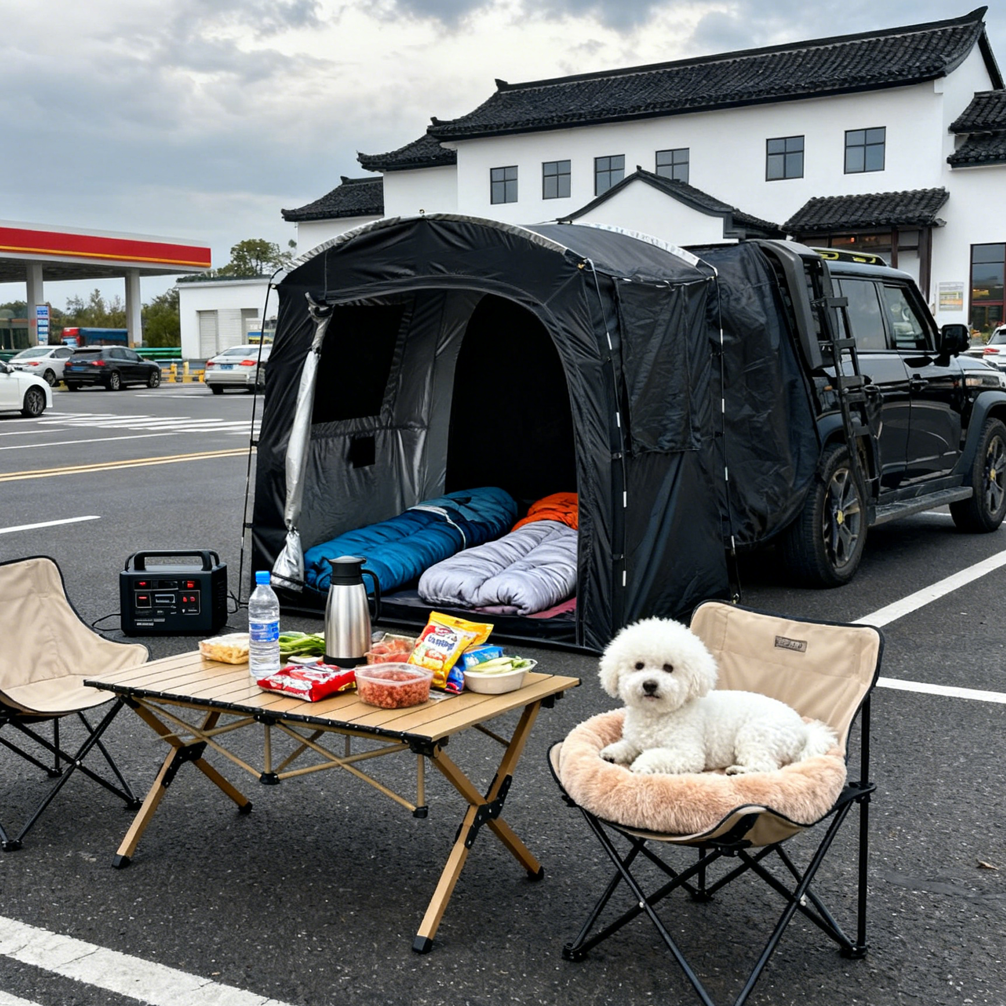 2-Person SUV Rear Tent Annex w - Outdoor Camping Car Tail Tent reseña y precio