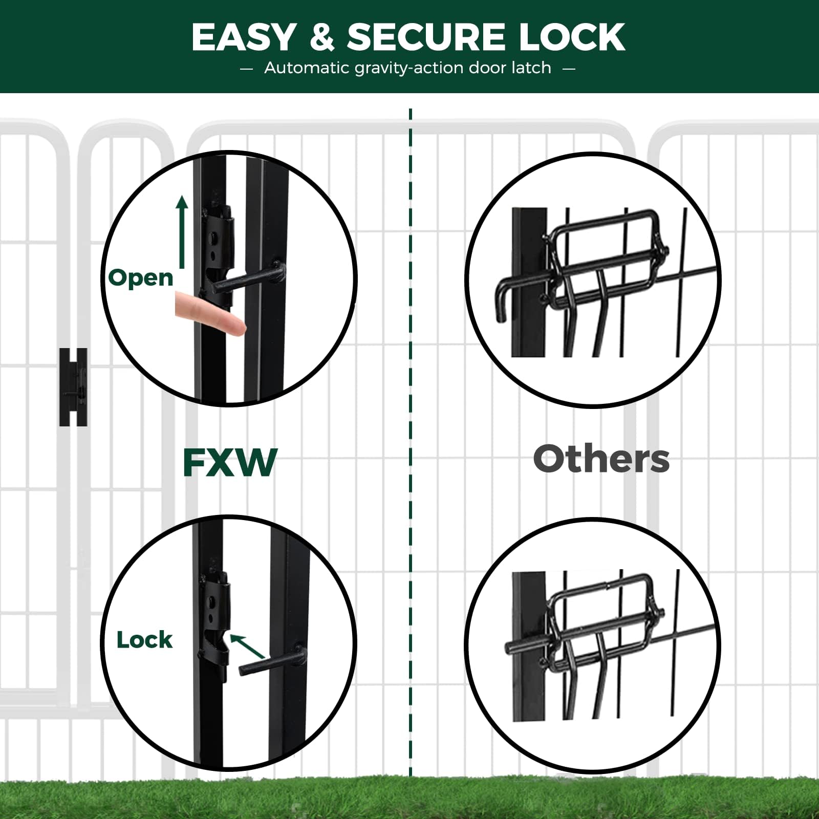 Dog Pet Fence Indoor/Outdoor,4 - Outdoor Camping Dog Fence reseña y precio