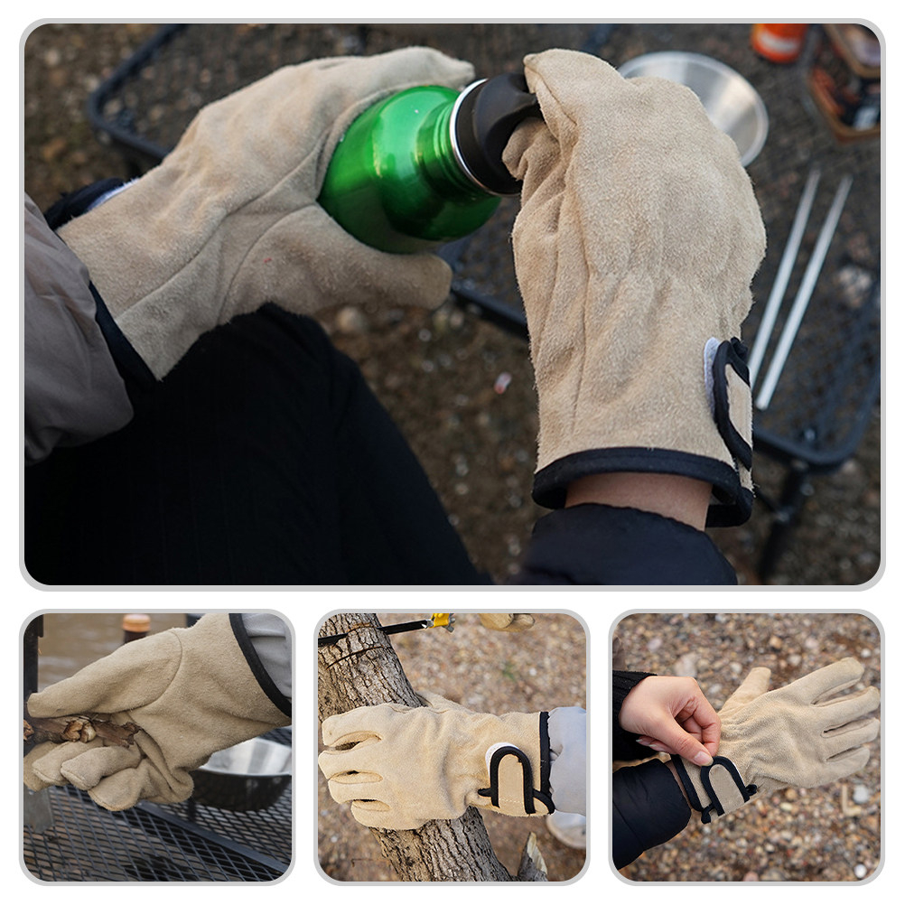1Pair Oven Mitts Heat Resistan - Cooking Outdoor Camping reseña y precio