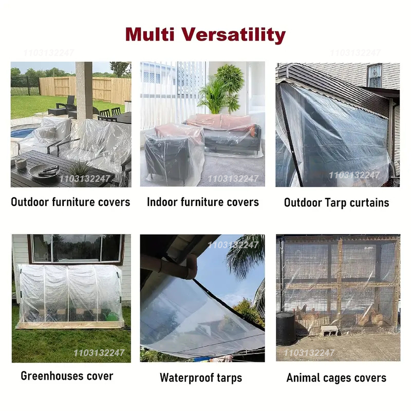 Transparent Outdoor Tarpaulin  - Outdoor Camping Dog Fence reseña y precio