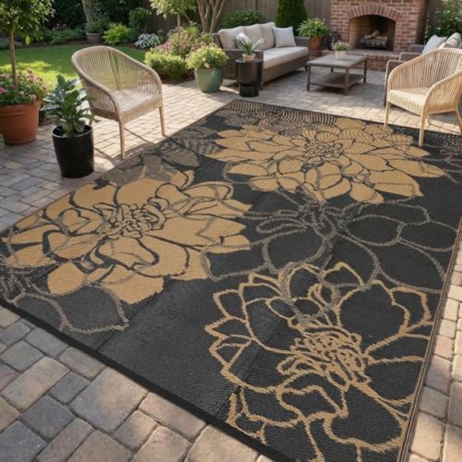 Outdoor Patio Rug 9x18 Waterpr - Outdoor Camping Rugs 9X18 reseña y precio