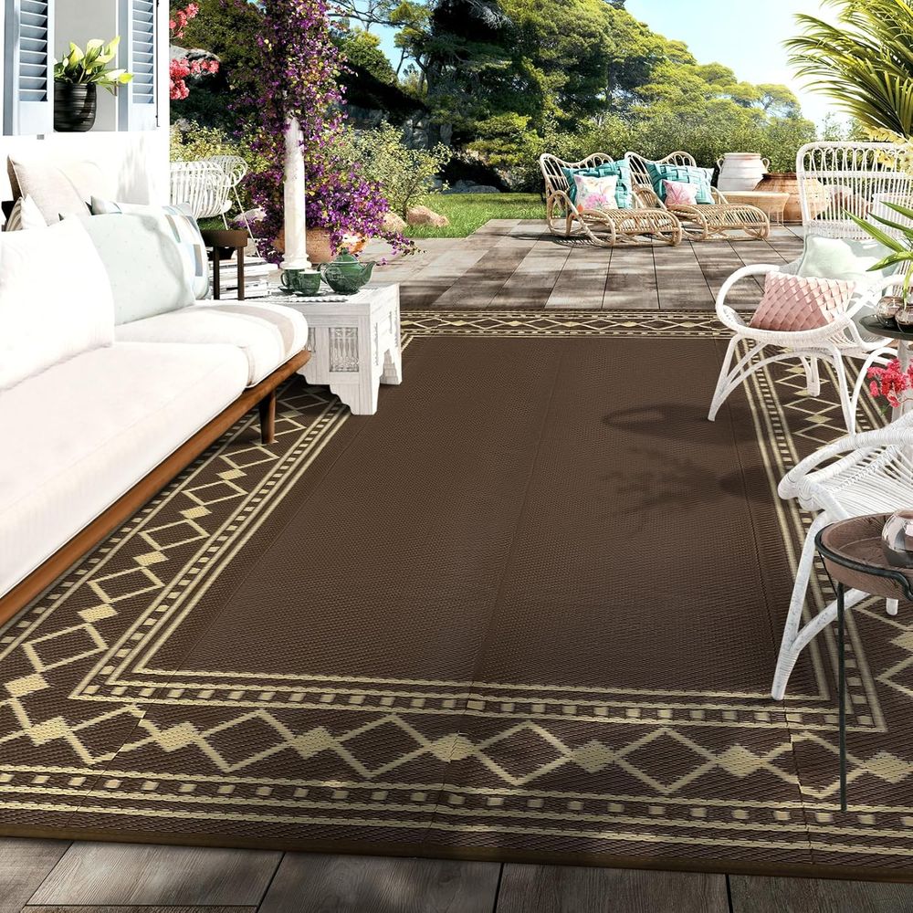 Reversible Outdoor Rug 9x18 Fe - Outdoor Camping Rugs 9X18 reseña y precio
