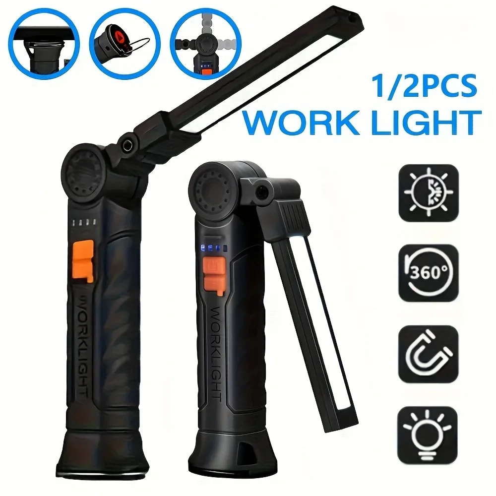 Portable COB LED Flashlight Re - Outdoor Camping Lampe reseña y precio