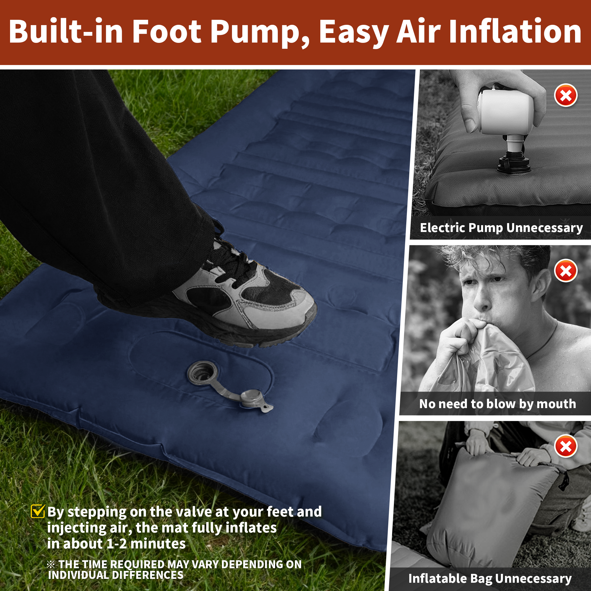 MAPLEAF 12cm Air Mattress Camp - Outdoor Camping Quilt reseña y precio