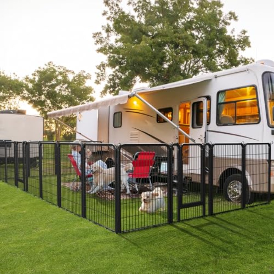 Dog Playpen Outdoor 40 inch 12 - Outdoor Camping Dog Fence reseña y precio
